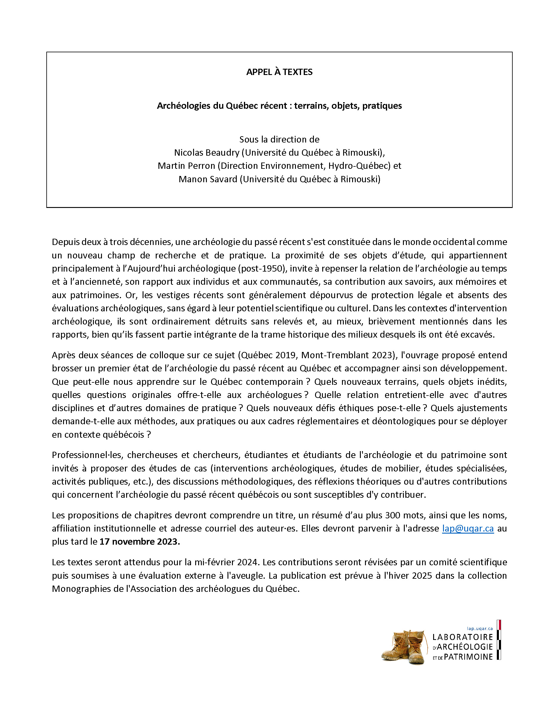 Conférence Archéopat